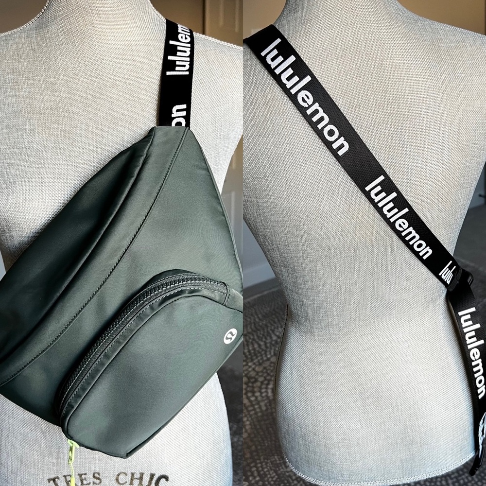 lululemon logo belt bag “the rest is written”